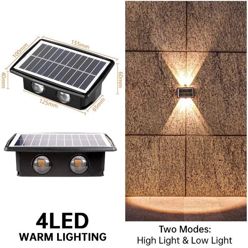 Lámpara de Pared LED Solar: Iluminación Exterior sin Cables