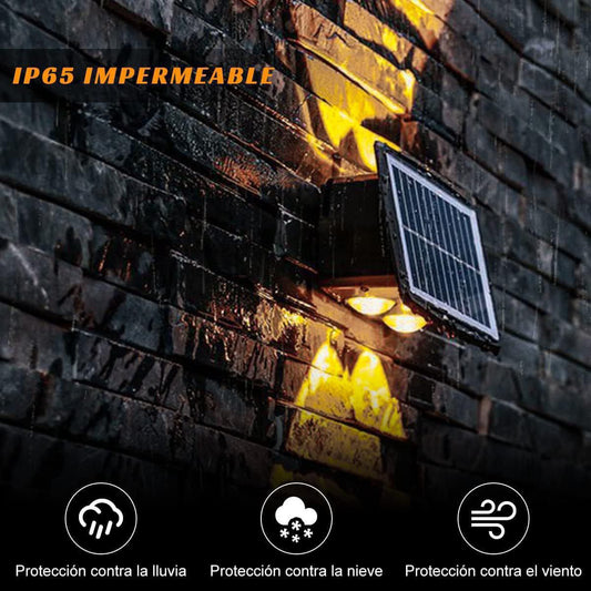 Lámpara de Pared LED Solar: Iluminación Exterior sin Cables