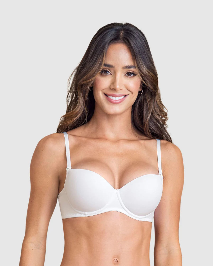 Brasier Strapless Copa Dura: Realce Perfecto, Invisible y Seguro
