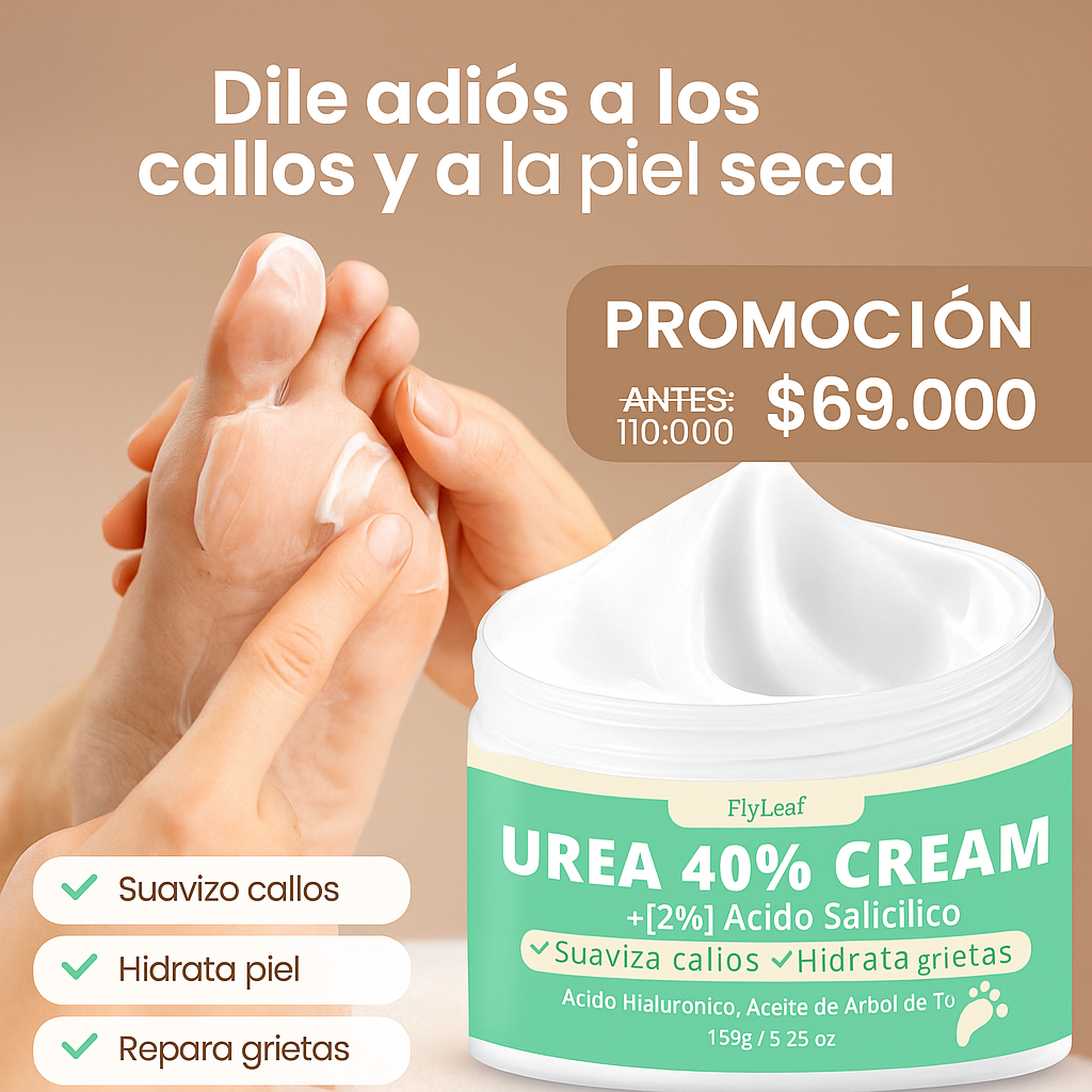 ¡Dlle adiós a los callos en manos y pies! con la Crema Urea al 40%